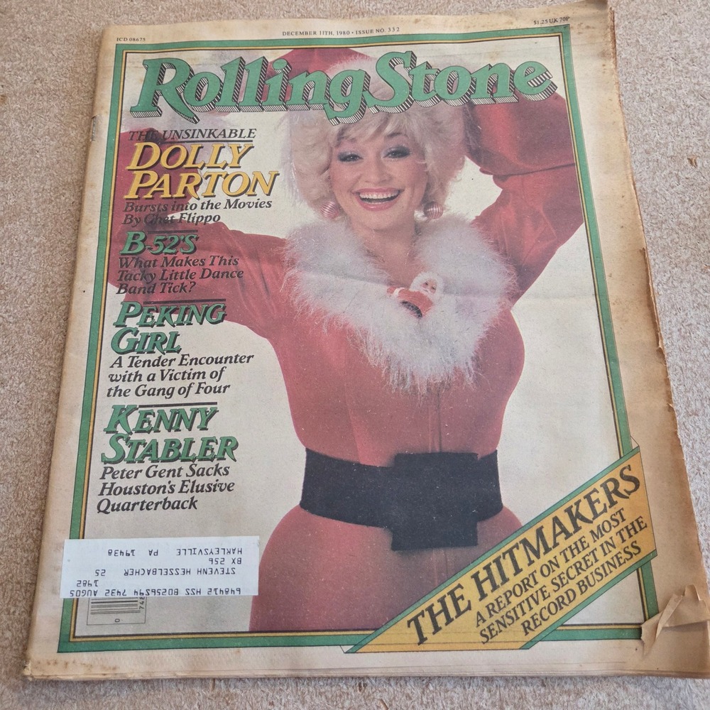 Rolling Stone Magazine Issue‎ 332 Dec 11 1980 Dolly Parton B-52s Kenny Stabler